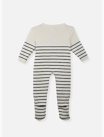 Combinaison bébé à pieds - collection «petits marins»