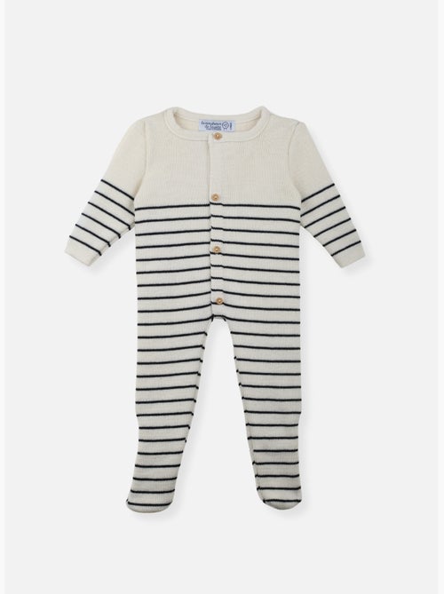 Combinaison bébé à pieds - collection «petits marins» - Kiabi Combinaison bébé à pieds - collection «petits marins» - Kiabi