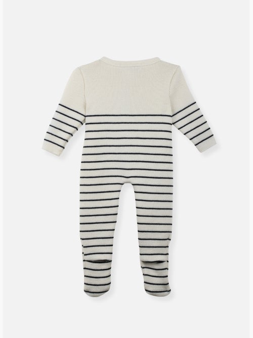 Combinaison bébé à pieds - collection «petits marins» - Kiabi Combinaison bébé à pieds - collection «petits marins» - Kiabi
