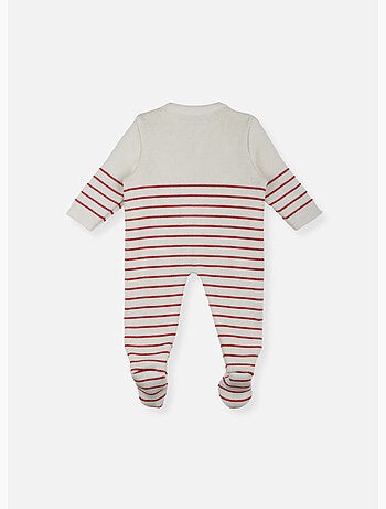 Combinaison bébé à pieds - collection «petits marins»
