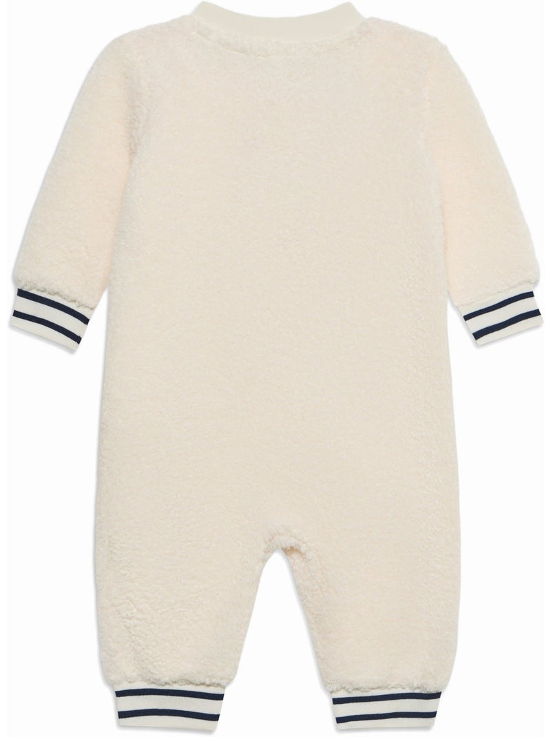 Combinaison bébé à zip - lacoste Crème - Kiabi
