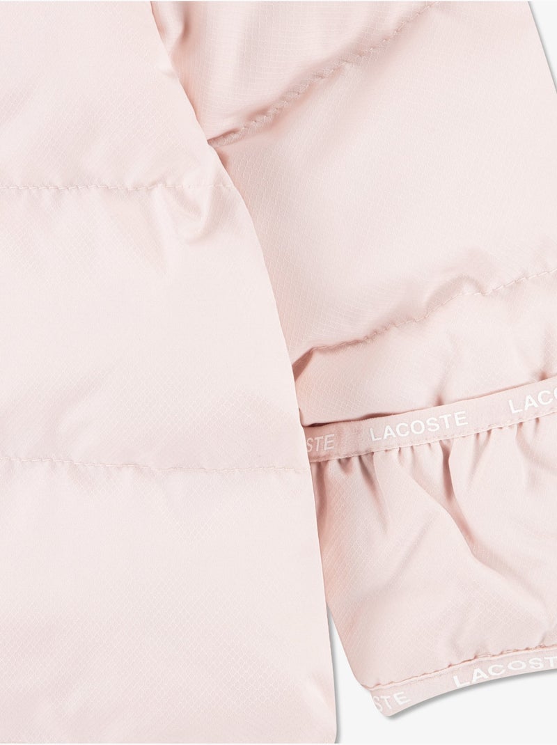 Combinaison bébé doudoune matelassée - lacoste Rose clair - Kiabi