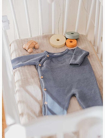 Combinaison bébé en coton - collection «petits chats»