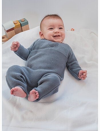 Combinaison bébé en coton - collection «petits chats»