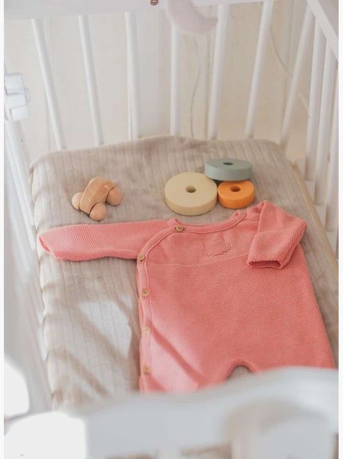 Combinaison bébé en coton - collection «petits chats» - Kiabi