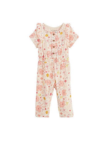 Combinaison bébé en gaze de coton Santa Giulia