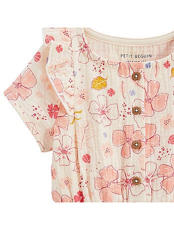 Combinaison bébé en gaze de coton Santa Giulia