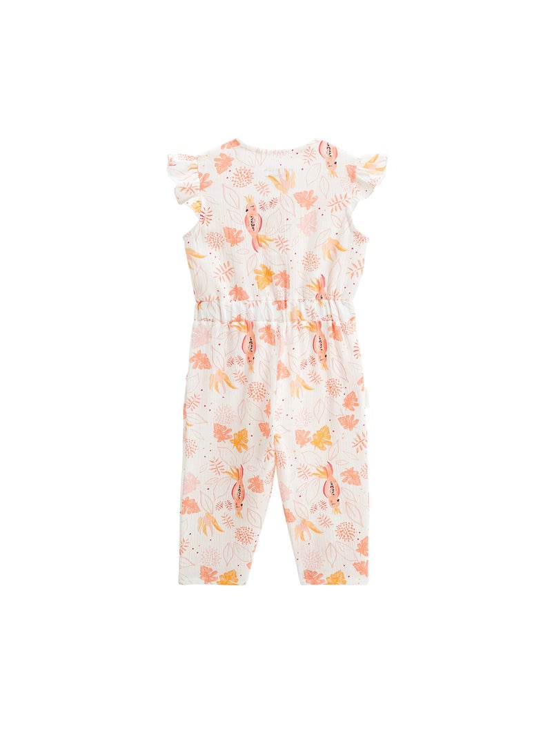 Combinaison bébé en gaze de coton Sumba Rose - Kiabi