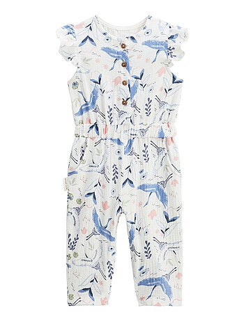 Combinaison bébé en gaze de coton Tiana