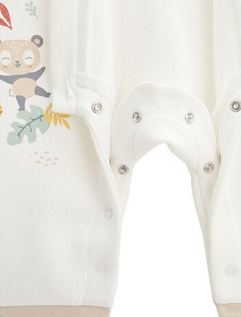 Combinaison bébé en molleton et chaussons Baby Panda
