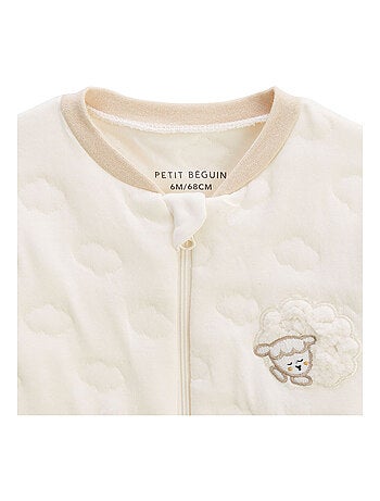 Combinaison bébé en molleton et chaussons Câlins