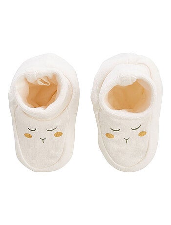 Combinaison bébé en molleton et chaussons Câlins