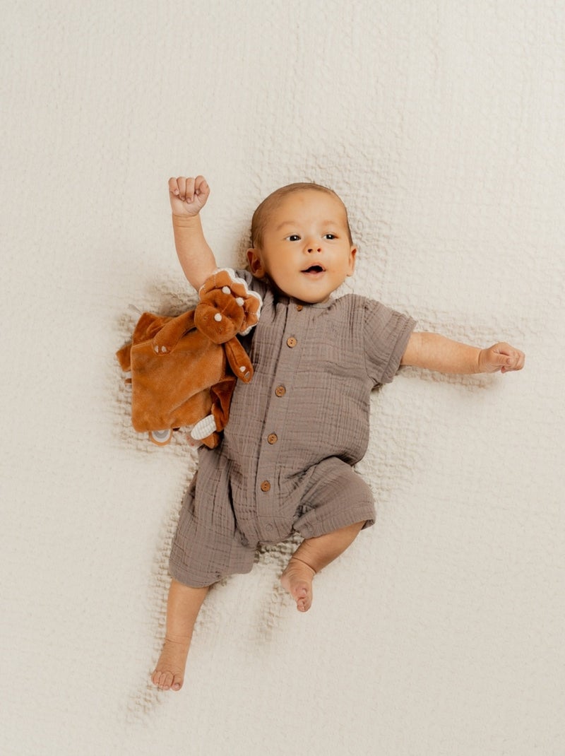 Combinaison bébé en mousseline brune Noukie's Marron - Kiabi