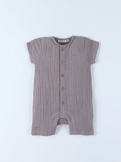 Combinaison bébé en mousseline brune Noukie's - Kiabi