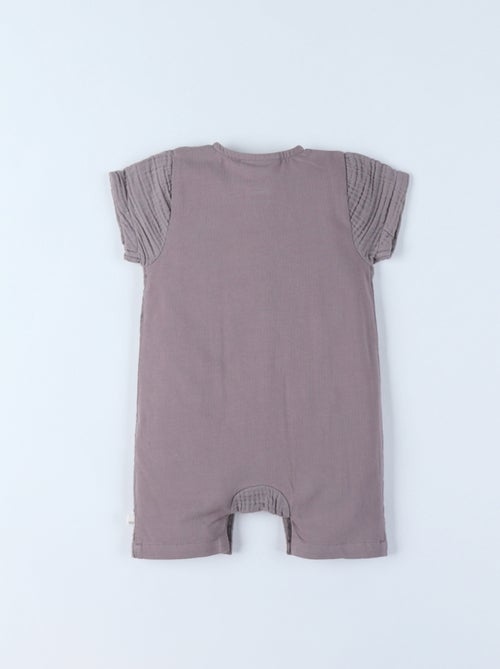 Combinaison bébé en mousseline brune Noukie's - Kiabi