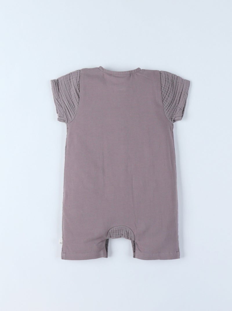 Combinaison bébé en mousseline brune Noukie's Marron - Kiabi