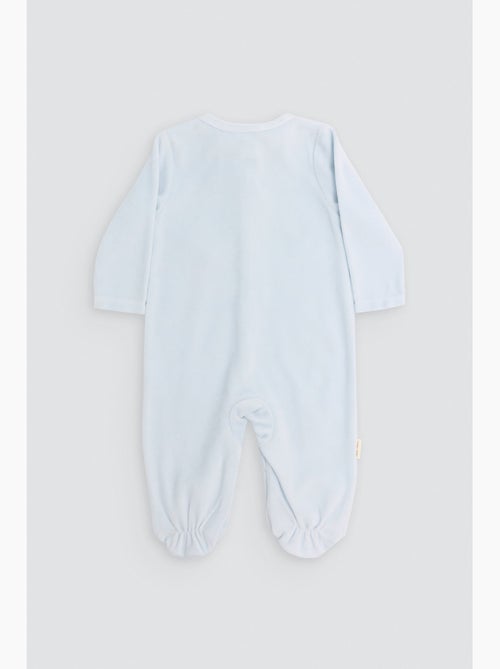 Combinaison bébé en velours avec détails brodés amour - Kiabi Combinaison bébé en velours avec détails brodés amour - Kiabi