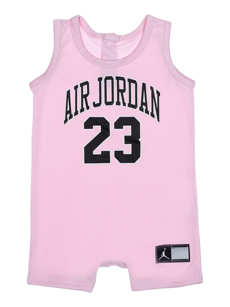 Combinaison Bébé Jordan col rond Rose - Kiabi