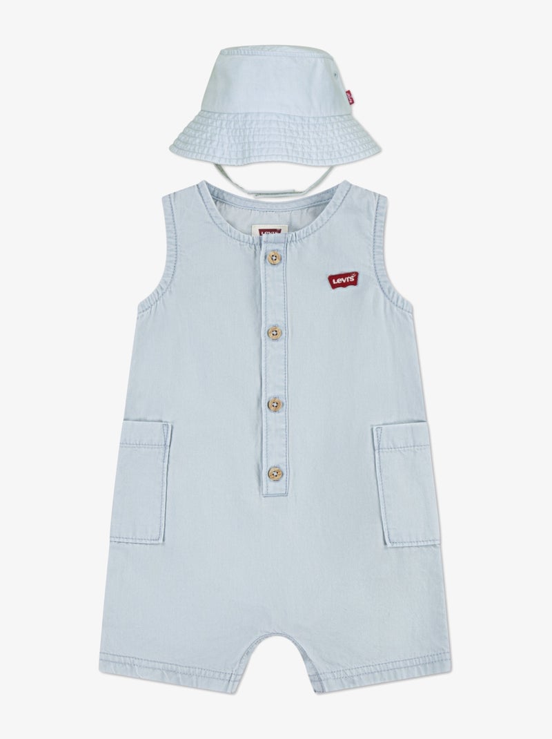 Combinaison bébé Levi's Kids en jean Bleu clair - Kiabi