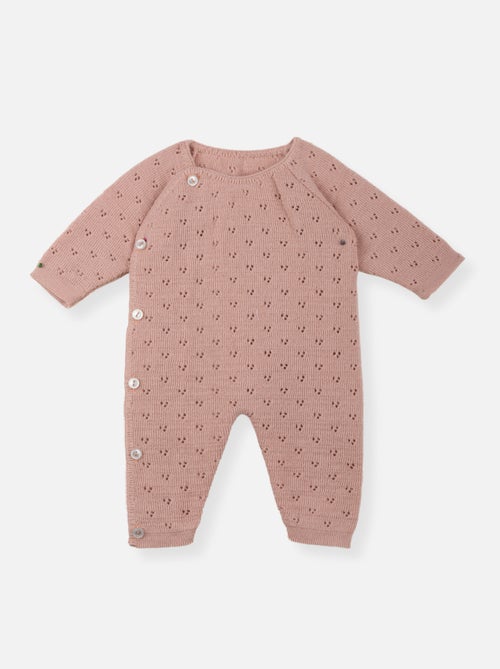 Combinaison bébé maille ajourée - Kiabi