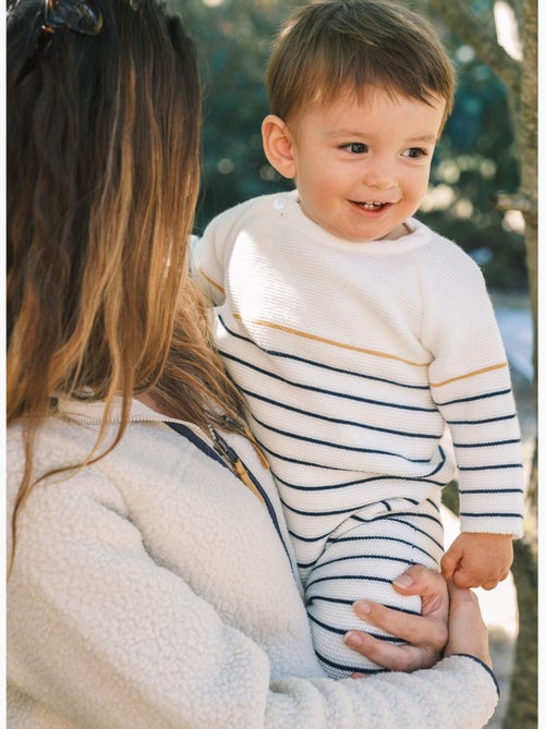 Combinaison bébé marinière - Kiabi Combinaison bébé marinière - Kiabi