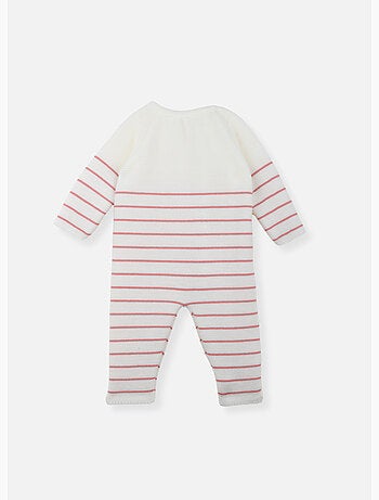 Combinaison bébé marinière