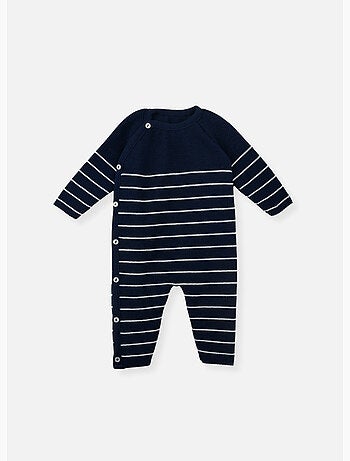 Combinaison bébé marinière