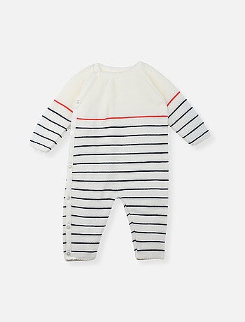 Combinaison bébé marinière