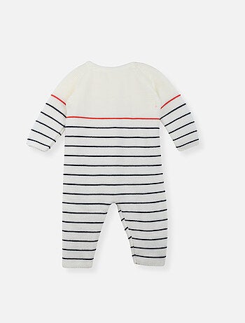Combinaison bébé marinière