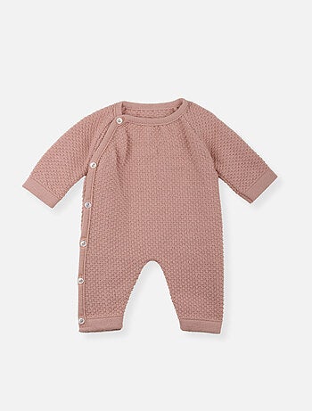 Combinaison bébé nid d'abeille