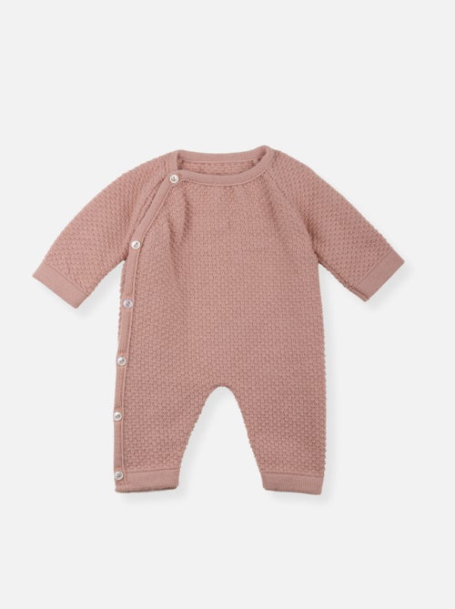 Combinaison bébé nid d'abeille - Kiabi