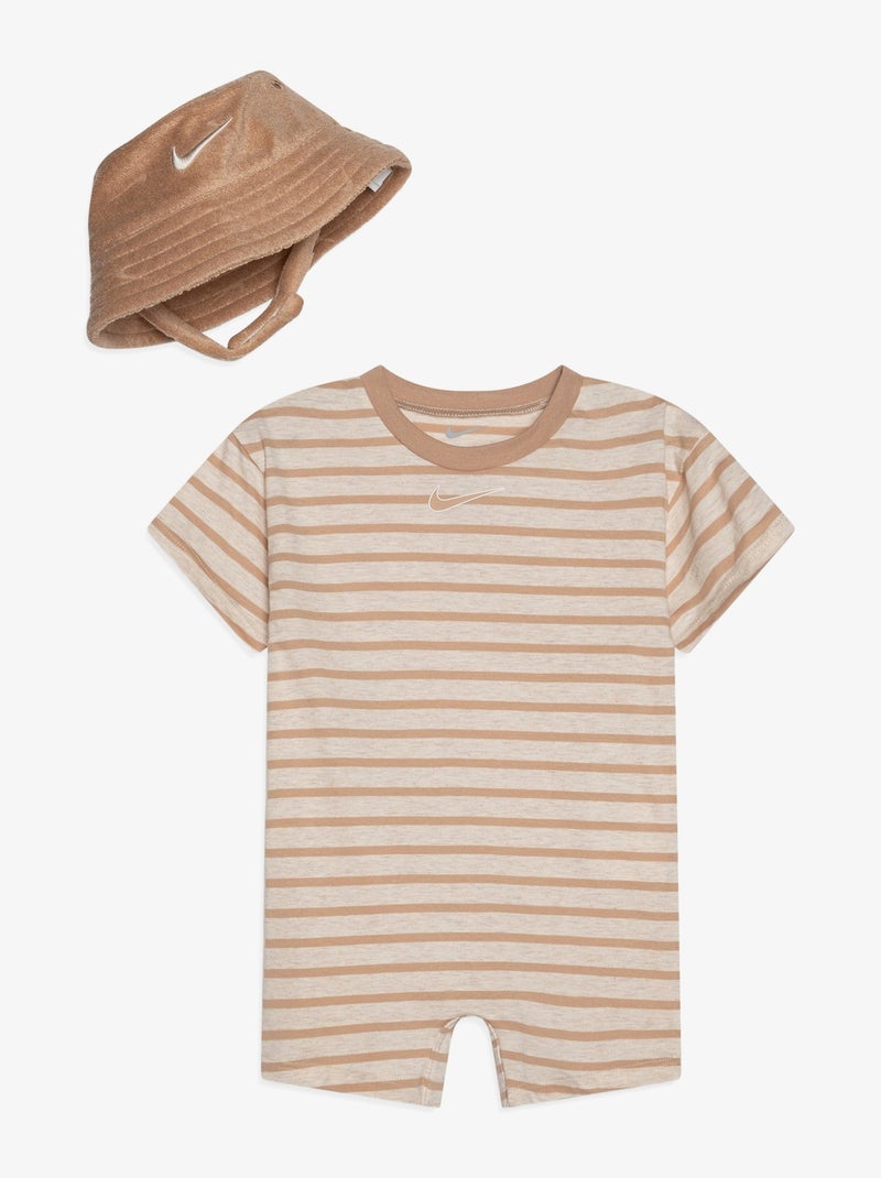 Combinaison bébé Nike 2 pièces Marron - Kiabi