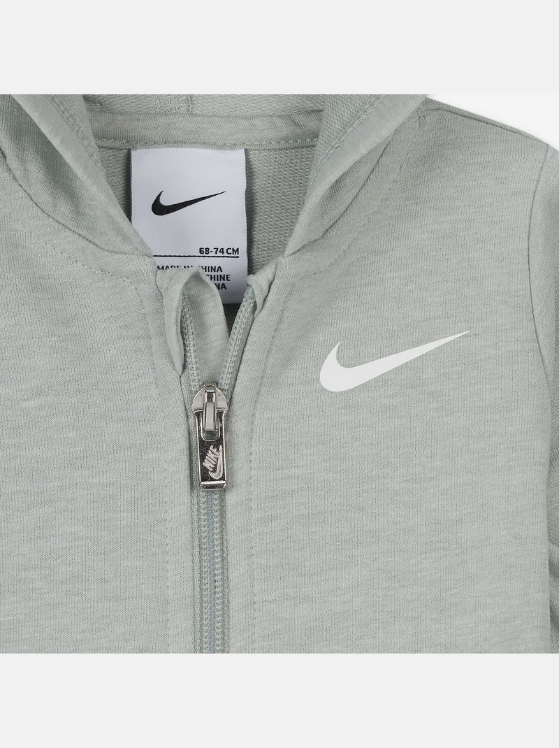 Combinaison bébé Nike zippé à capuche Gris - Kiabi
