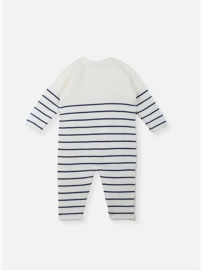 Combinaison Blanc Bleu marine - Kiabi