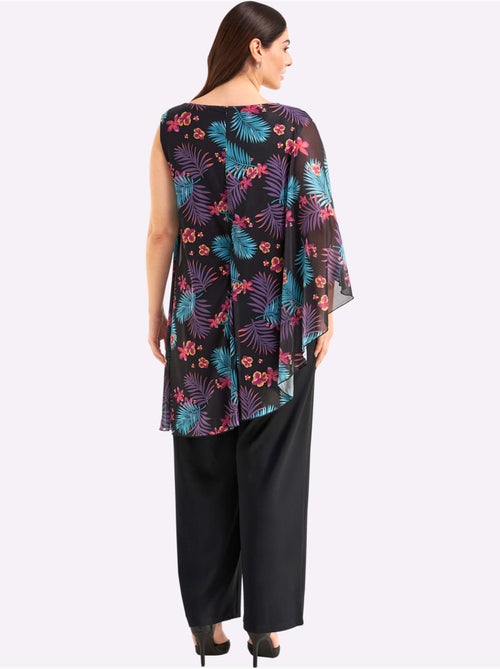 Combinaison Cape En Qualité Fluide - Taille Standard - Sheego - Kiabi