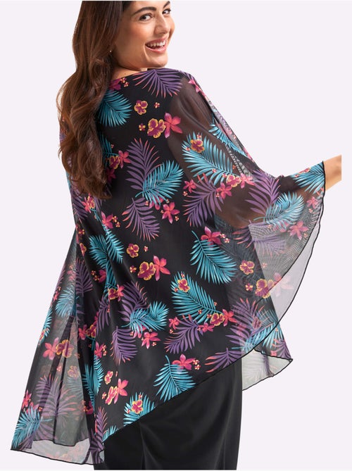 Combinaison Cape En Qualité Fluide - Taille Standard - Sheego - Kiabi