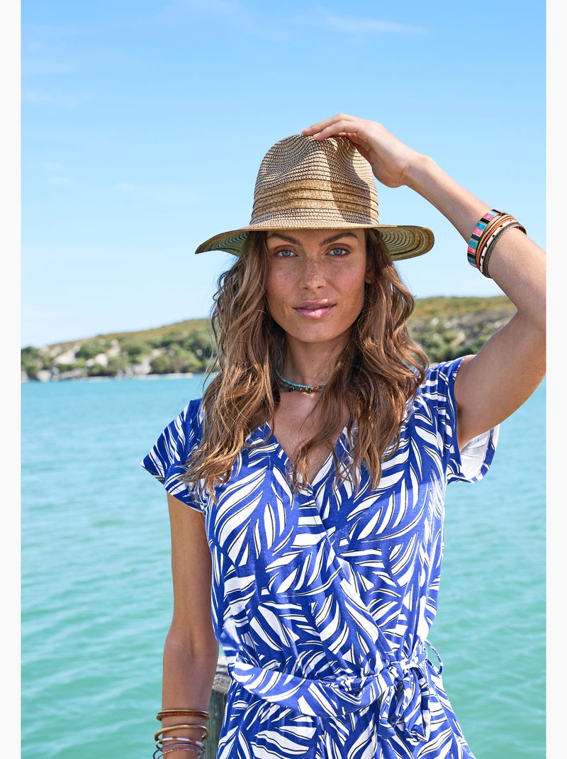 Combinaison Climatyl en maille - Damart Bleu - Kiabi