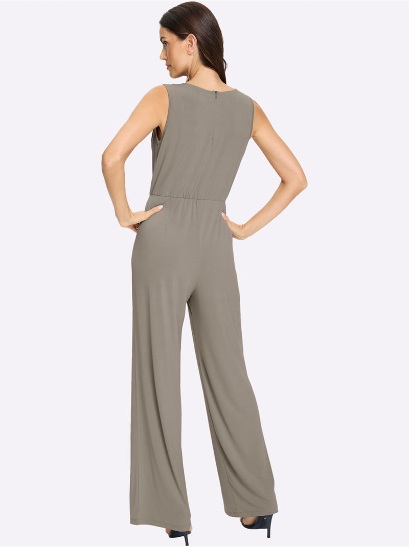 Combinaison Col Bénitier Flatteur - Taille Standard - helline Beige - Kiabi