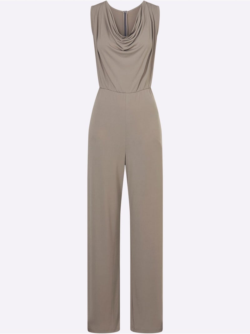 Combinaison Col Bénitier Flatteur - Taille Standard - helline Beige - Kiabi