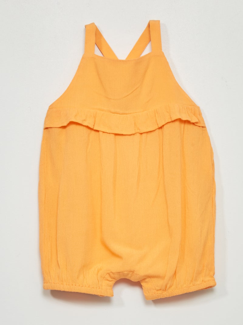 Combinaison courte avec imprimé Orange - Kiabi