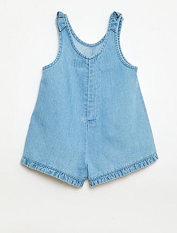 Combinaison courte en denim