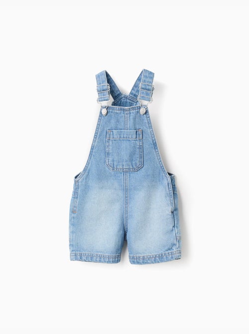 Combinaison courte en jean avec poche - Kiabi