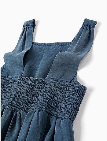 Combinaison courte en lyocell sans manches avec découpes