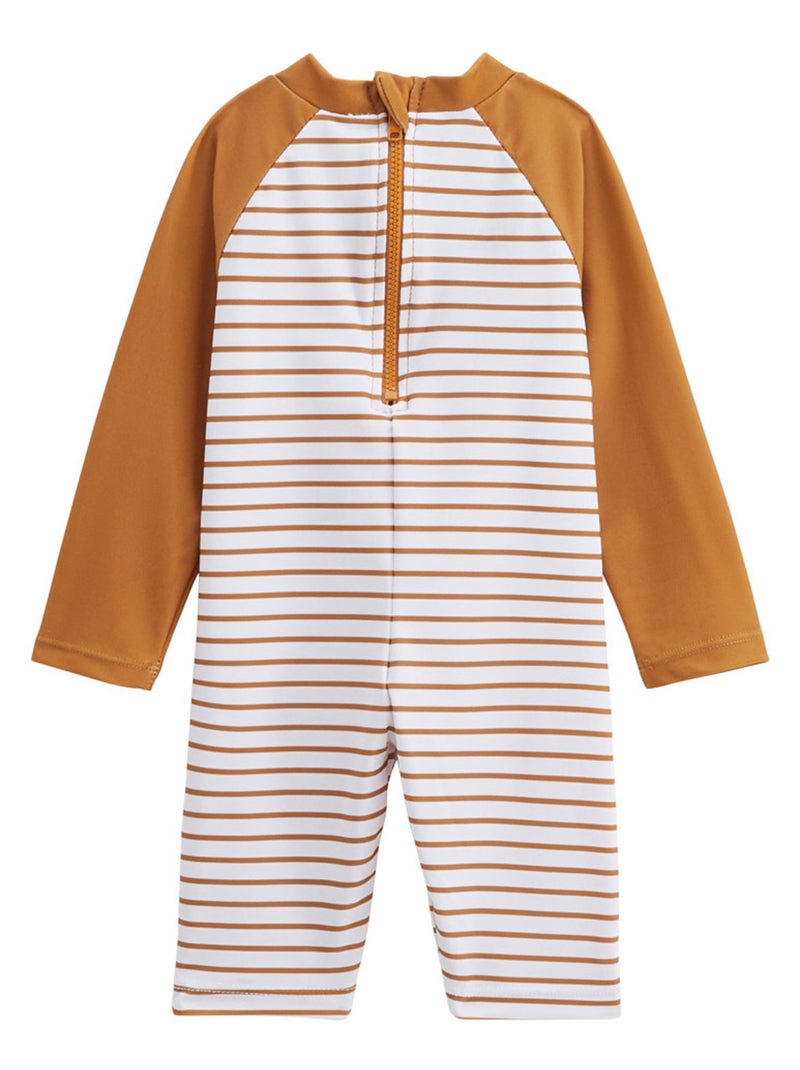 Combinaison de bain bébé manches longues protection UV Mio Camel - Kiabi
