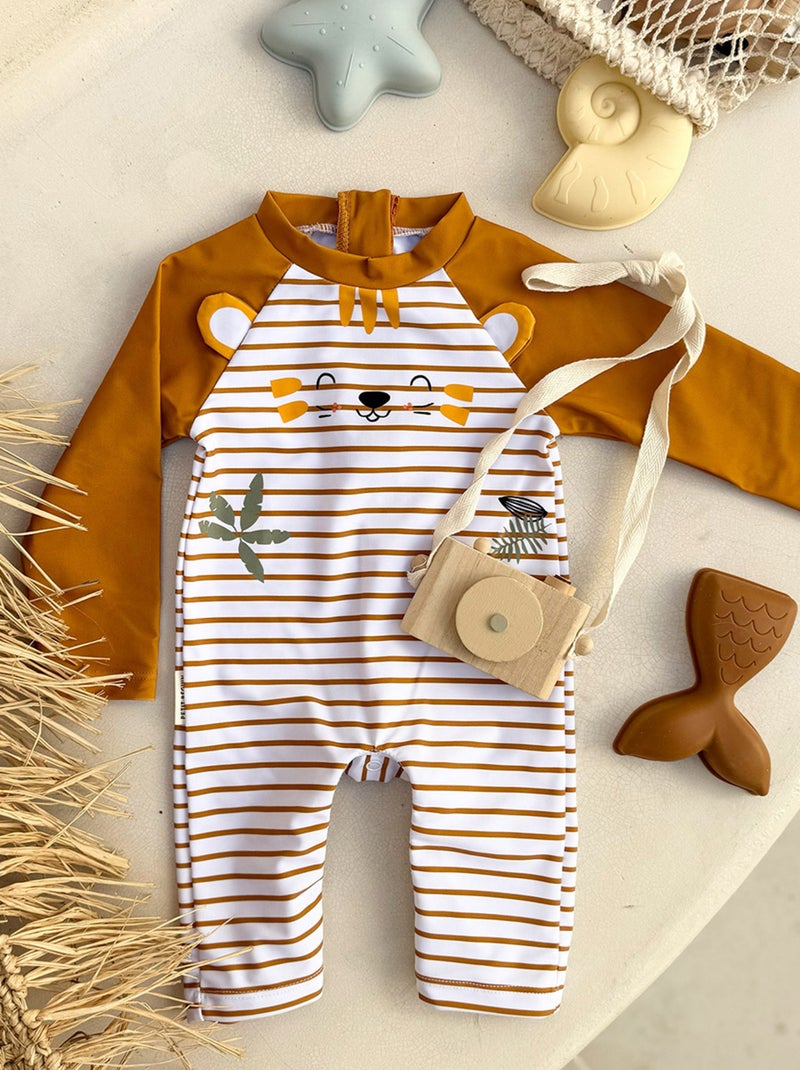 Combinaison de bain bébé manches longues protection UV Mio Camel - Kiabi