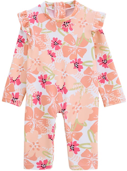 Combinaison de bain bébé manches longues protection UV Rosara - Kiabi