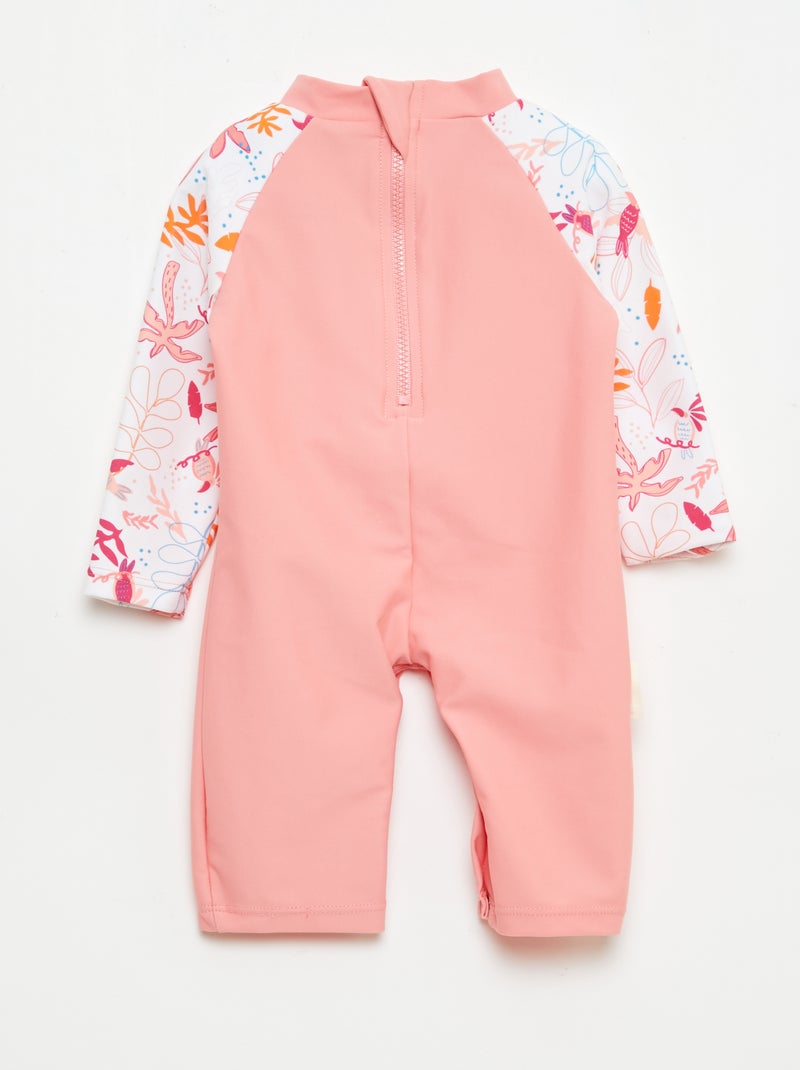 Combinaison de bain 'Petit Béguin' Corail - Kiabi