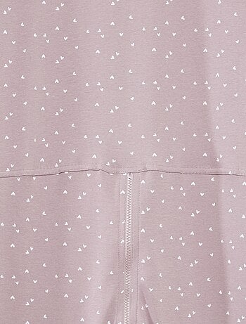 Combinaison de nuit avec ouverture zippée - collection facile à enfiler