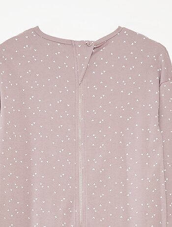 Combinaison de nuit avec ouverture zippée - collection facile à enfiler