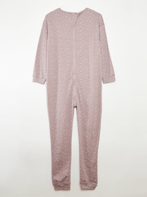 Combinaison de nuit avec ouverture zippée - collection facile à enfiler - Kiabi